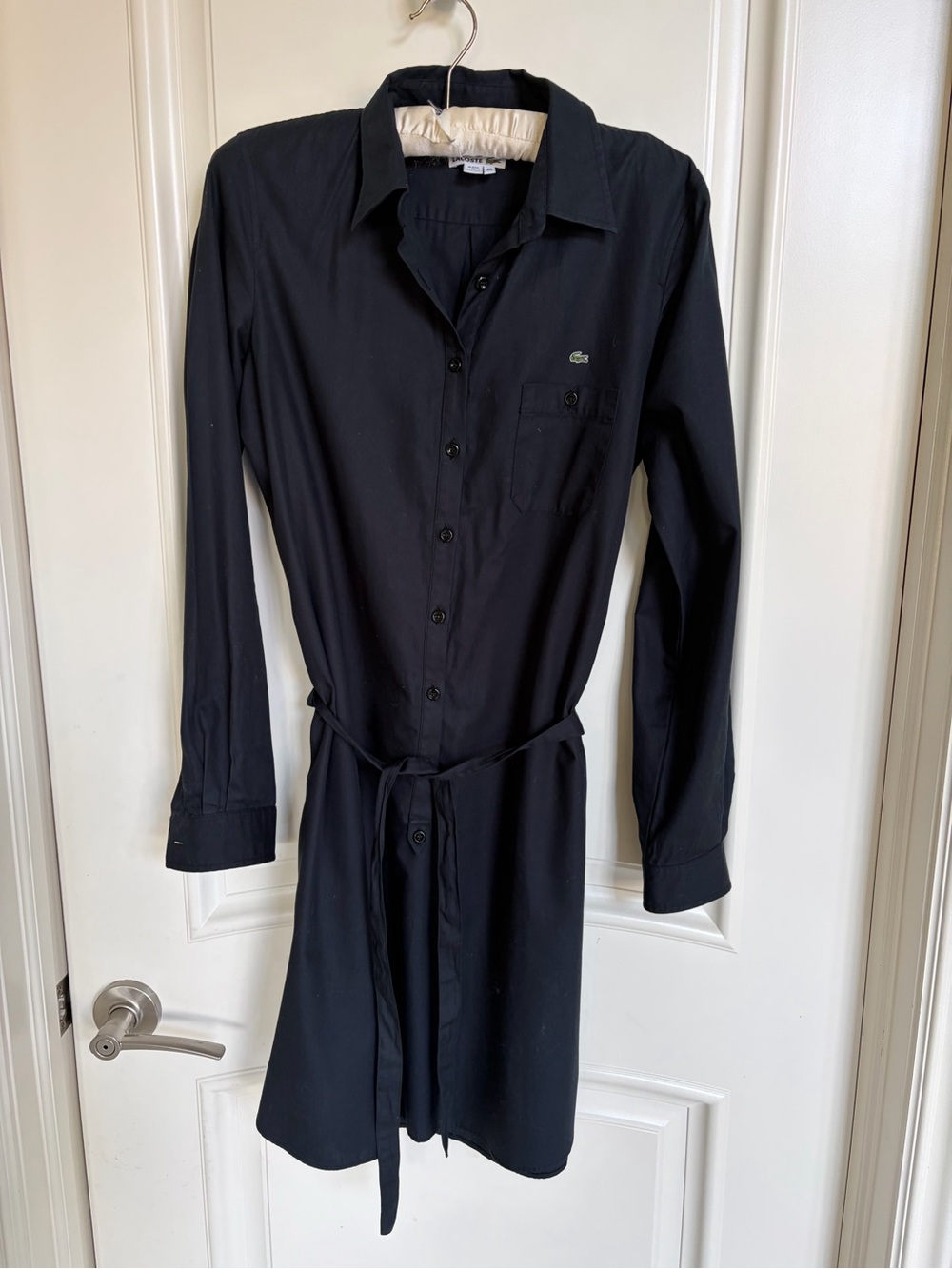Lacoste Button Front Shirt Dress – Size 40 (US Medium)